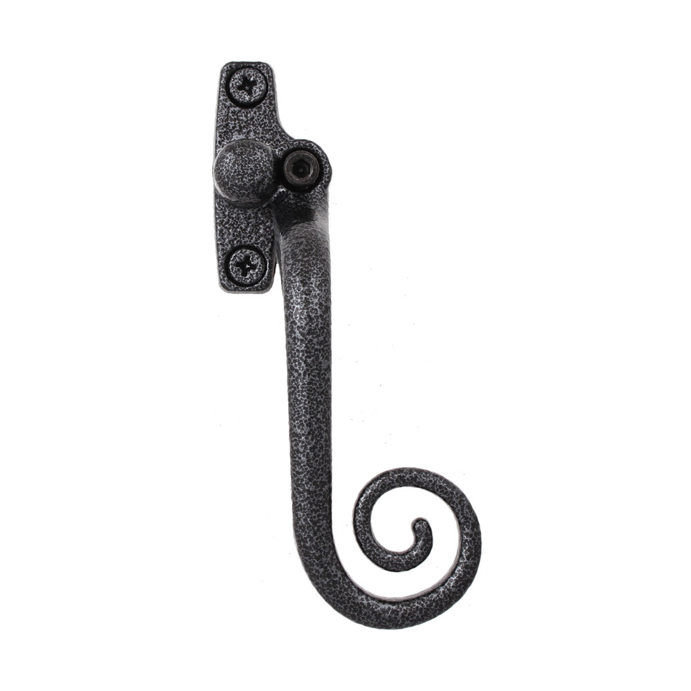 Monkey Tail Window Handle - Antique Black (Right Hand)